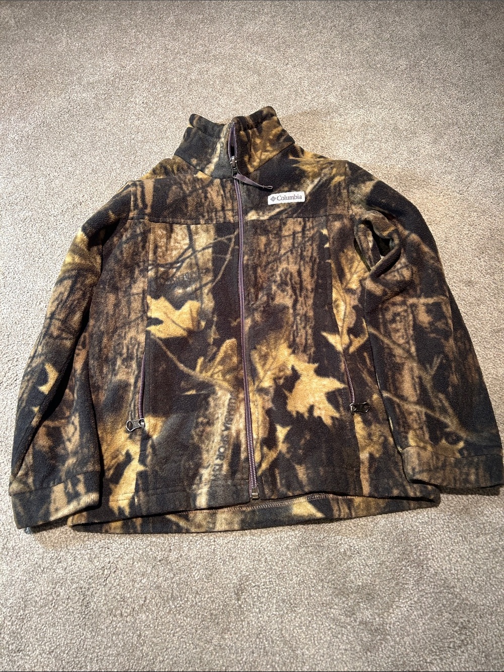 Columbia Brown Camo Fleece Jacket